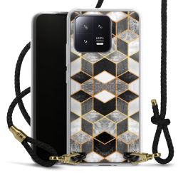 Carry Case Transparent Leather black/gold