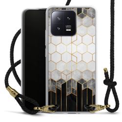 Carry Case Transparent Leather black/gold