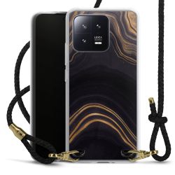 Carry Case Transparent Leather black/gold