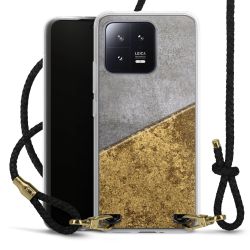 Carry Case Transparent Leather black/gold