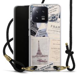 Carry Case Transparent Leather black/gold