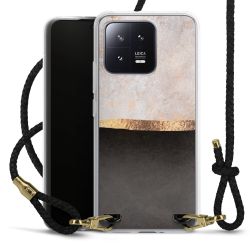 Carry Case Transparent Leather black/gold