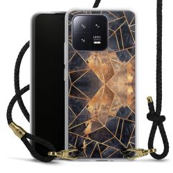 Carry Case Transparent Leather black/gold