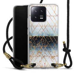 Carry Case Transparent Leather black/gold