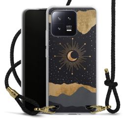 Carry Case Transparent Leather black/gold