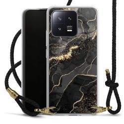 Carry Case Transparent Leather black/gold