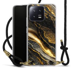 Carry Case Transparent Leather black/gold