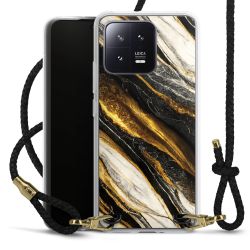 Carry Case Transparent Leather black/gold