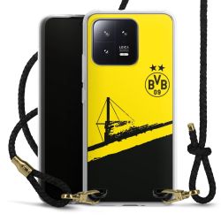 Carry Case Transparent Leather black/gold