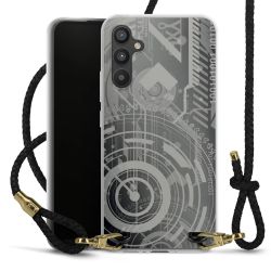 Carry Case Transparent Leather black/gold