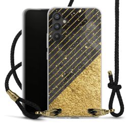 Carry Case Transparent Leather black/gold