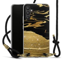 Carry Case Transparent Leather black/gold