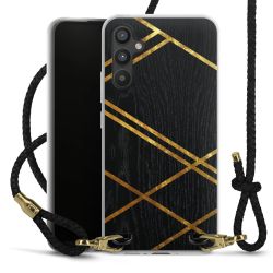 Carry Case Transparent Leather black/gold