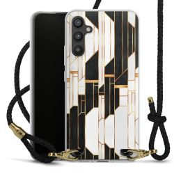 New Carry Case Transparent Leder schwarz/gold