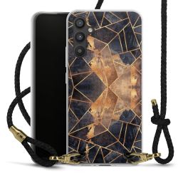 Carry Case Transparent Leather black/gold