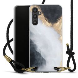 Carry Case Transparent Leather black/gold