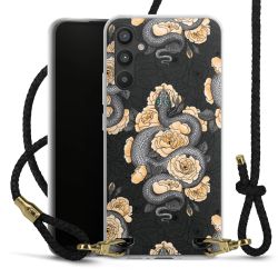 Carry Case Transparent Leather black/gold