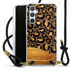 Carry Case Transparent Leather black/gold