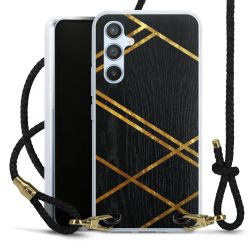 Carry Case Transparent Leather black/gold