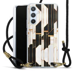 Carry Case Transparent Leather black/gold