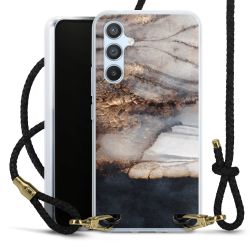 Carry Case Transparent Leather black/gold