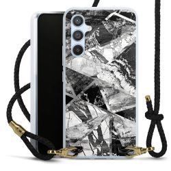 Carry Case Transparent Leather black/gold