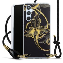 Carry Case Transparent Leather black/gold