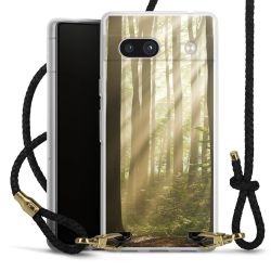 Carry Case Transparent Leder schwarz/gold