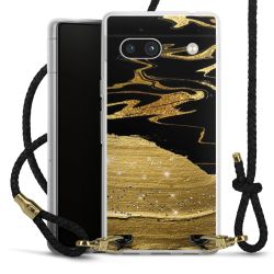 Carry Case Transparent Leather black/gold