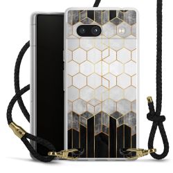 Carry Case Transparent Leather black/gold