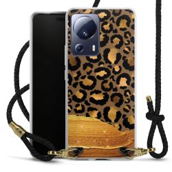 Carry Case Transparent Leather black/gold