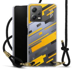 Carry Case Transparent Leather black/gold