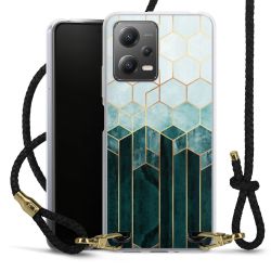 Carry Case Transparent Leather black/gold