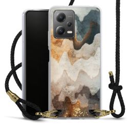 Carry Case Transparent Leather black/gold