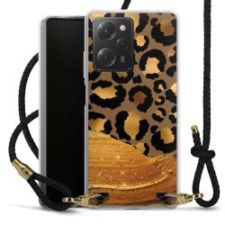 Carry Case Transparent Leather black/gold