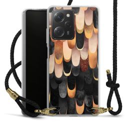 Carry Case Transparent Leather black/gold