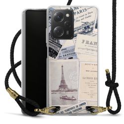 Carry Case Transparent Leather black/gold