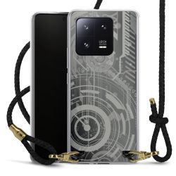 Carry Case Transparent Leather black/gold