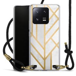 Carry Case Transparent Leather black/gold