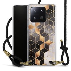 Carry Case Transparent Leather black/gold