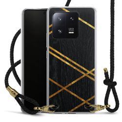 Carry Case Transparent Leather black/gold