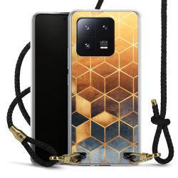 Carry Case Transparent Leather black/gold