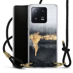 Carry Case Transparent Leather black/gold