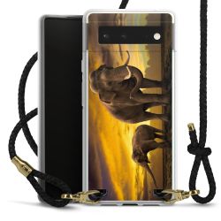 Carry Case Transparent Leather black/gold