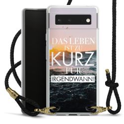 Carry Case Transparent Leder schwarz/gold