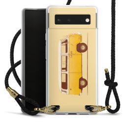 New Carry Case Transparent Leder schwarz/gold