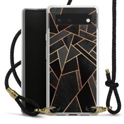 Carry Case Transparent Leather black/gold