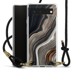 Carry Case Transparent Leather black/gold