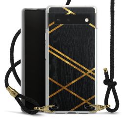 Carry Case Transparent Leather black/gold