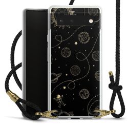 Carry Case Transparent Leather black/gold